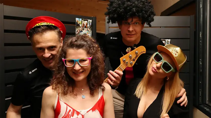 Die Liveband The Meelton bei einem privaten Auftritt